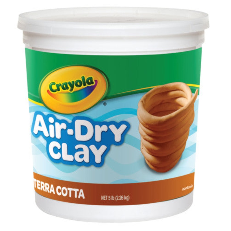 Crayola Air-Dry Clay, 5 lb. Tub, Terra Cotta