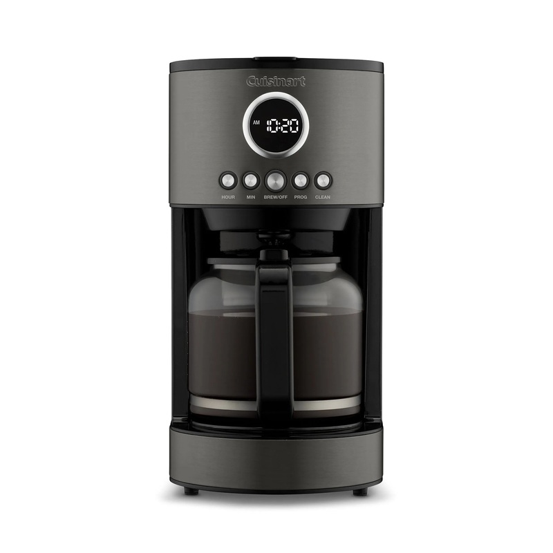 Cuisinart 12-Cup Programmable Coffeemaker, Stainless Steel Black