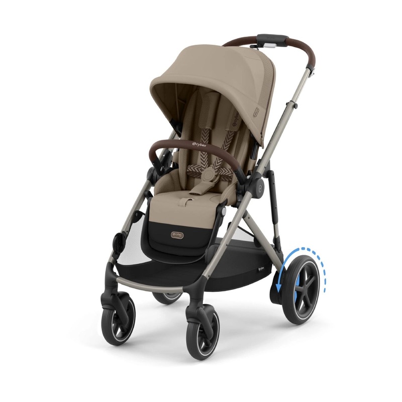 Cybex eGazelle S Stroller – Almond Beige/Taupe