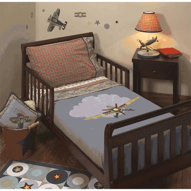 Lambs & Ivy Wings 4 Piece Toddler Bedding Set