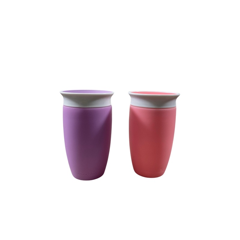 Munchkin Miracle 360 Sippy Cup, Pink/Purple, 2 Pack, 7oz