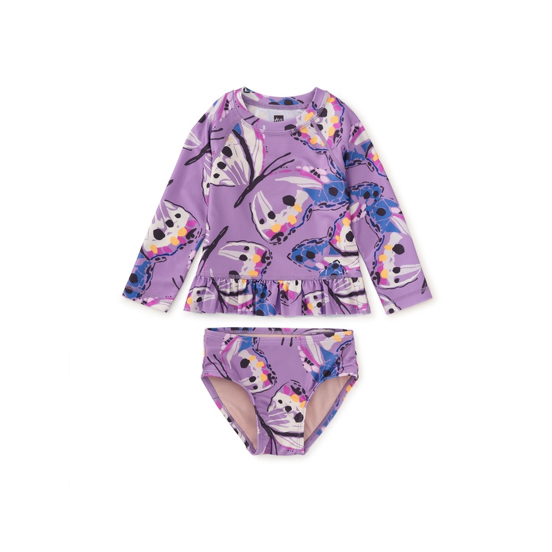 Tea Collection Rash Guard Baby Swim Set – Carnival Butterfly