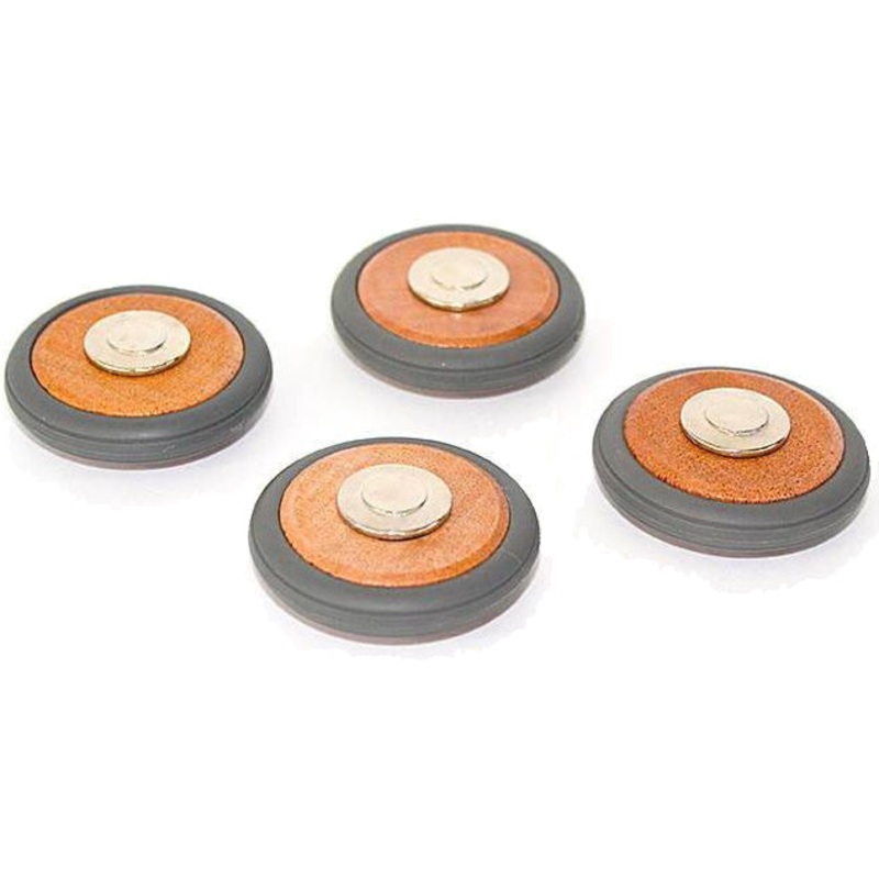 Tegu Magnetic Wooden Wheels, Set of 4