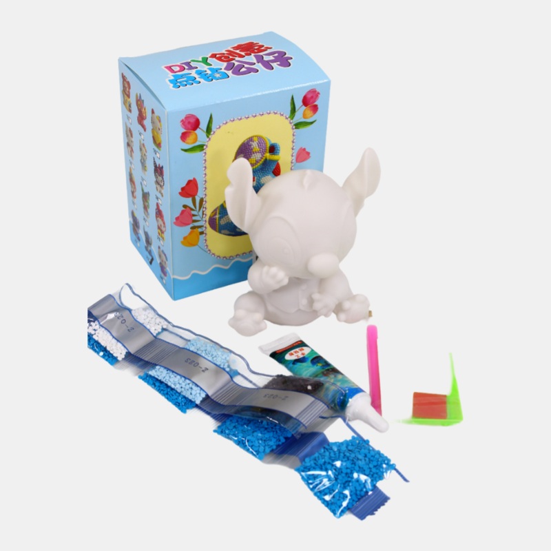 Vinyl Cartoon Diamond Painting Stitch Piggy Bank