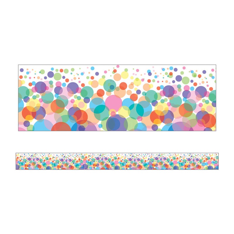 Bubbles Straight Bulletin Board Borders