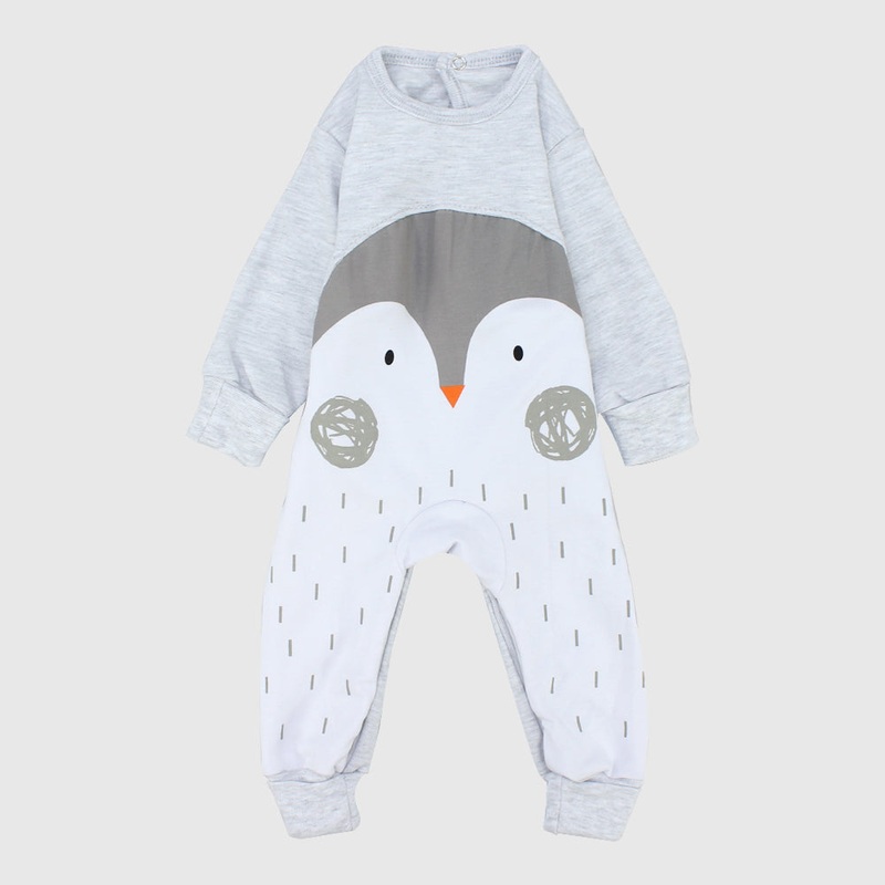 Penguin Long-Sleeved Footless Onesie