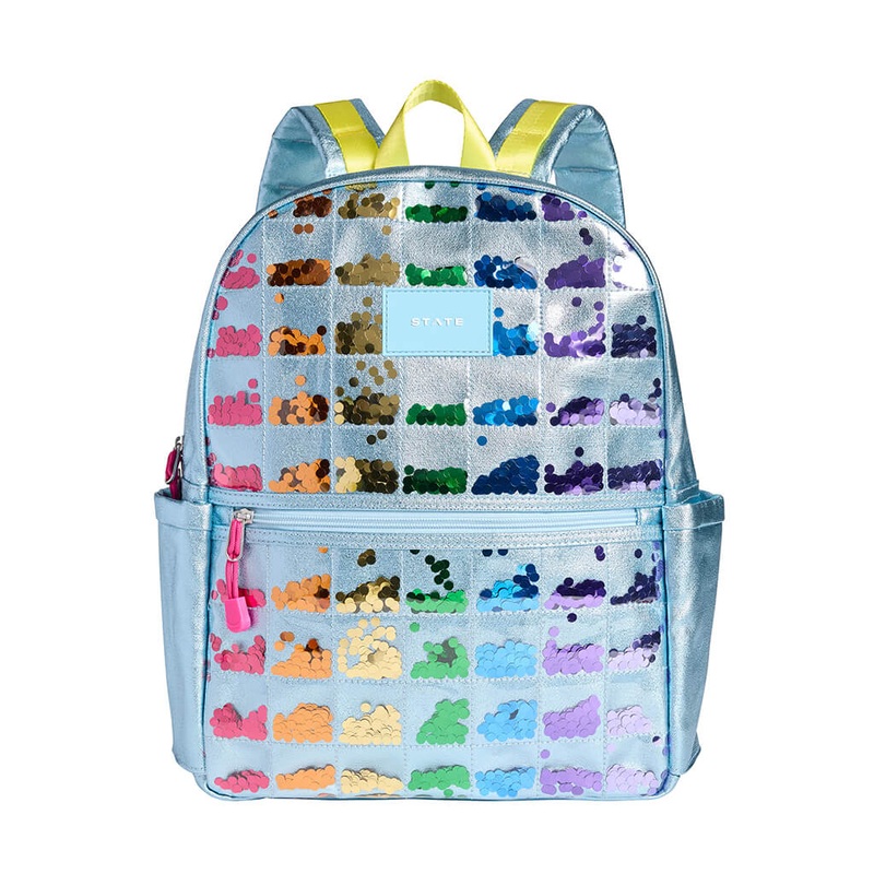 STE Kane Double Pocket Backpack Quilted Sequin