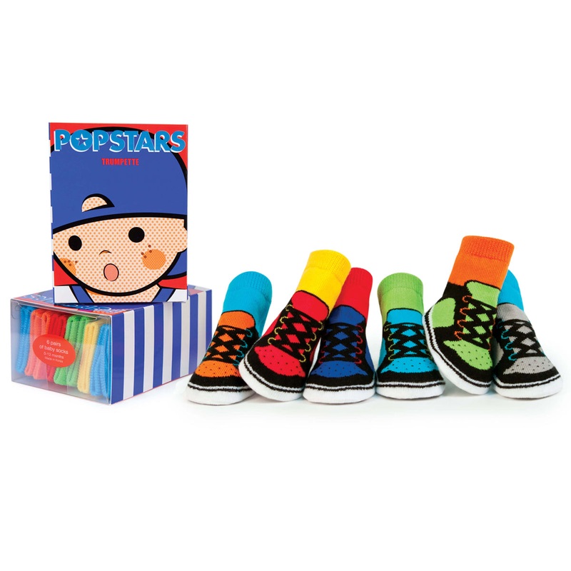 Trumpette Pop Stars Socks – 6 Pair, 0-12 Months