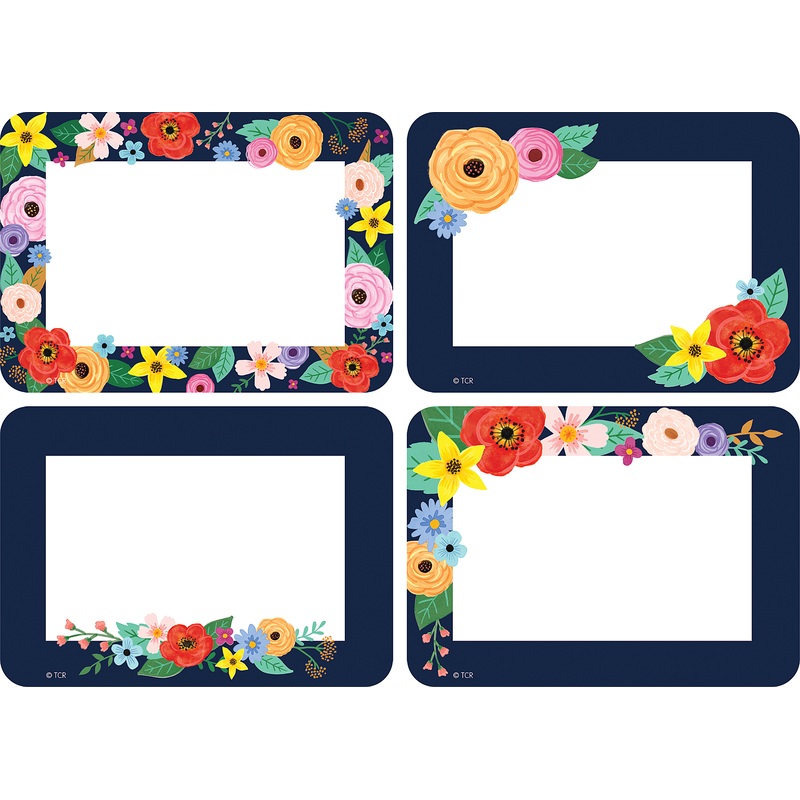 Wildflowers Name Tags/Labels – Multi-Pack