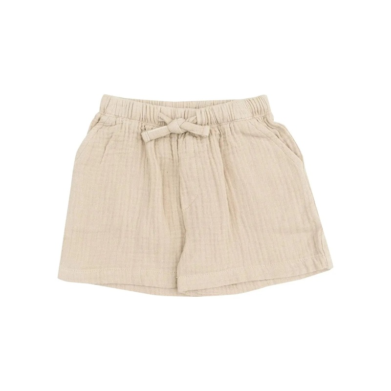 Angel Dear – Organic Muslin Shorts – Oxford Tan