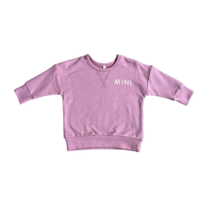 Baby Sprouts Drop-Shoulder Pullover | Mini In Mauve