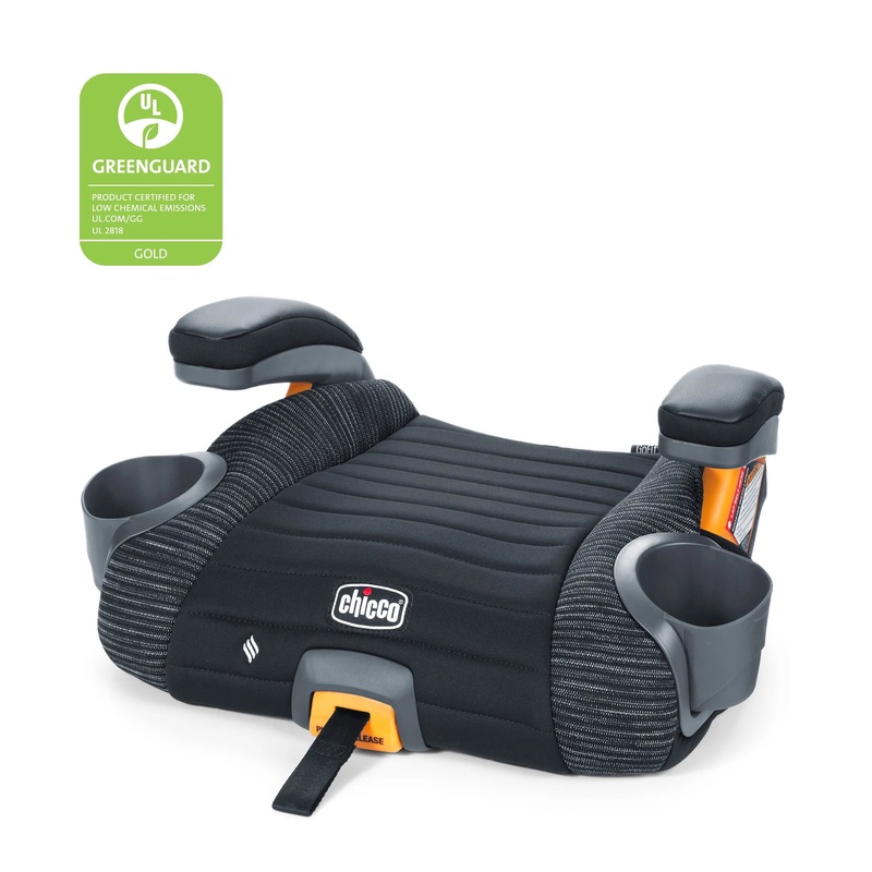 Backless Booster Car Seat – Static Black