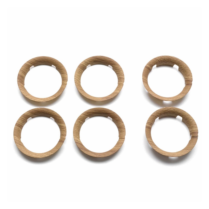 Bee 5 Wheel Caps – Wood