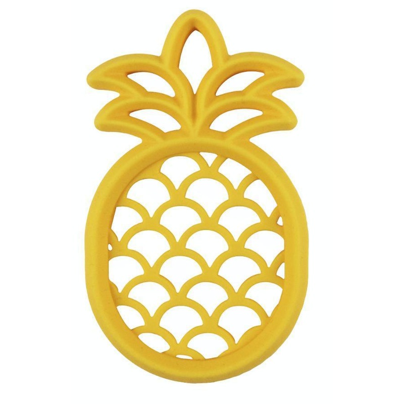 Itzy Ritzy Chew Crew Silicone Teether Pineapple