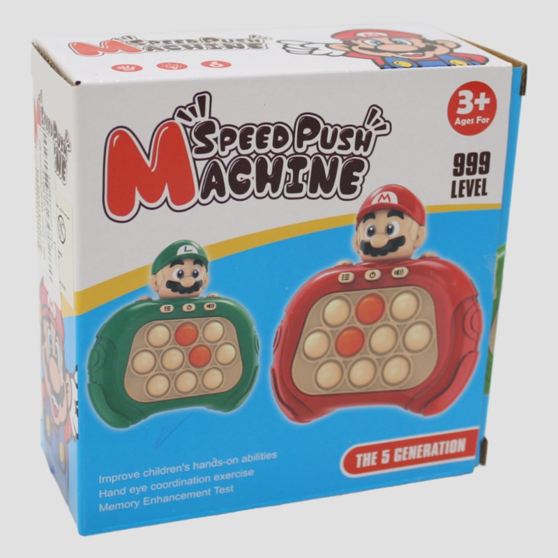 Speed Push Machine with Sound and Light  Super Mario