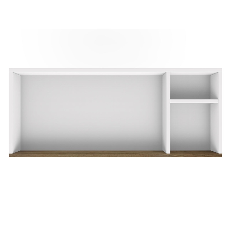 Spot On Square 45″ Wide Changing Tray – White/Walnut