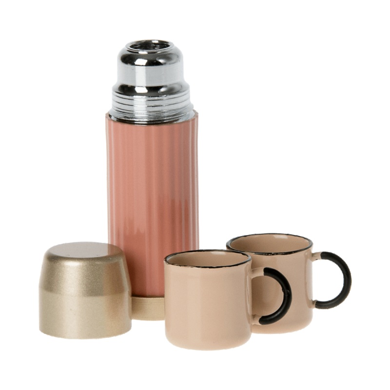 Thermos and Cups – Soft Coral