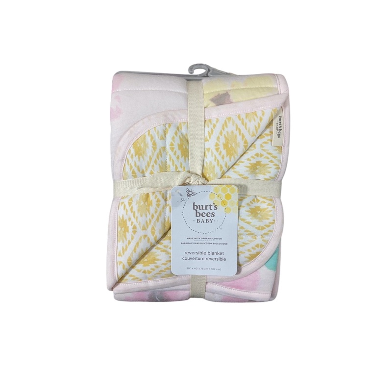 Burt’s Bees Baby Reversible Blanket, Morning Glory