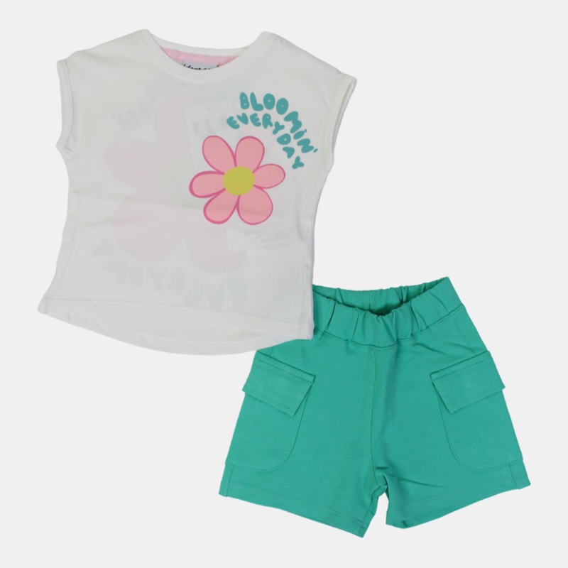 Girls Cotton Sleeveless 2-Piece Outfit Set  Bloomin’ Everyday