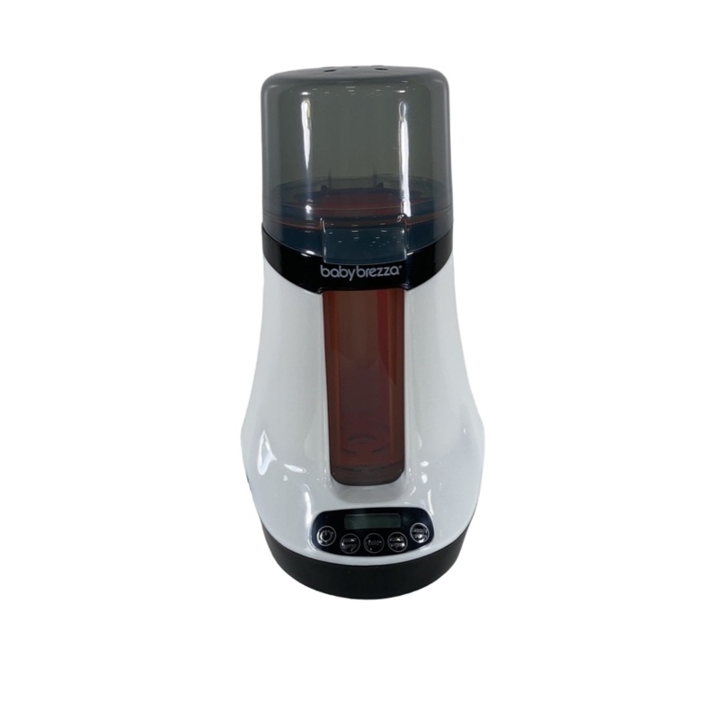 Baby Brezza Safe + Smart Bottle Warmer, White on Black