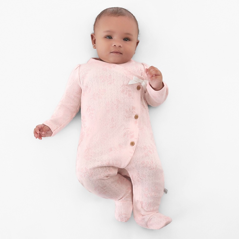 Baby Girls Vintage Floral Sleep ‘N Play