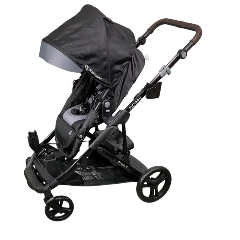 Baby Trend Morph Single to Double Modular Stroller, 2024, Dash Black
