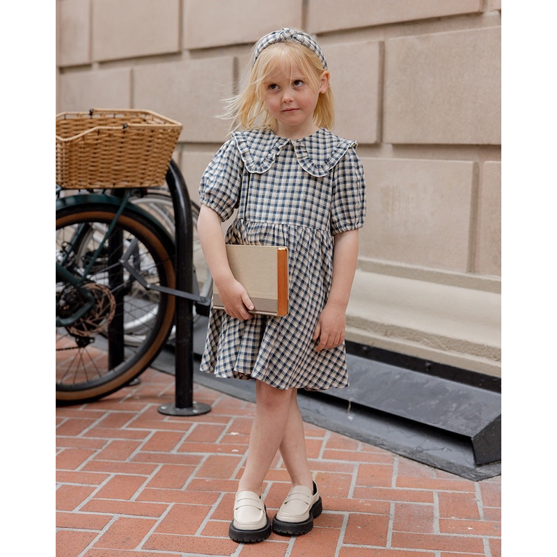 Camille Dress – Navy Check