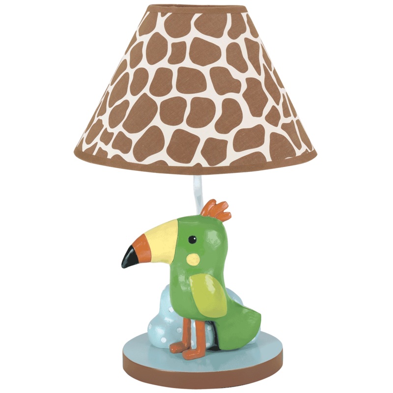 Lambs & Ivy Peek A Boo Jungle Lamp with Shade