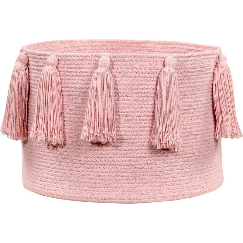 Lorena Canals Tassels Basket – Pink