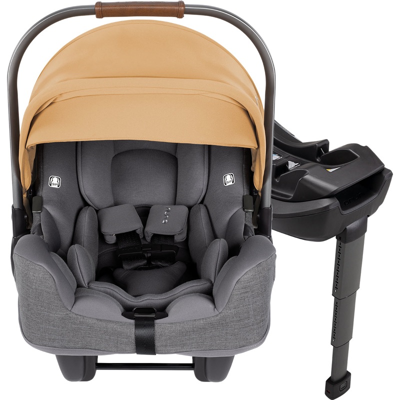 Nuna PIPA RX Infant Car Seat + RELX Base with Load Leg – Camel
