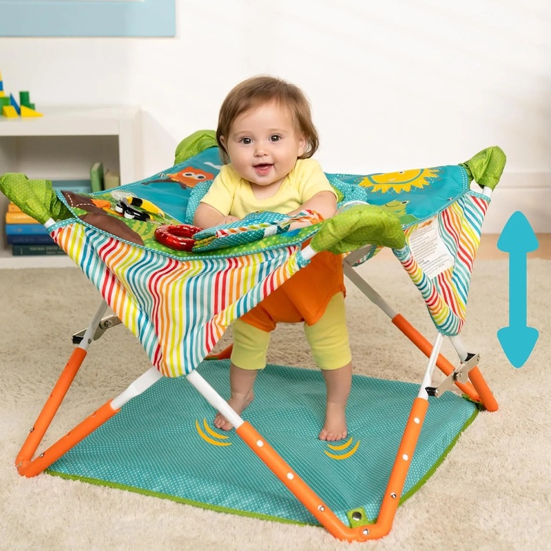 Pop ‘N Jump Portable Activity Jumper – Owl Forest (See Description)