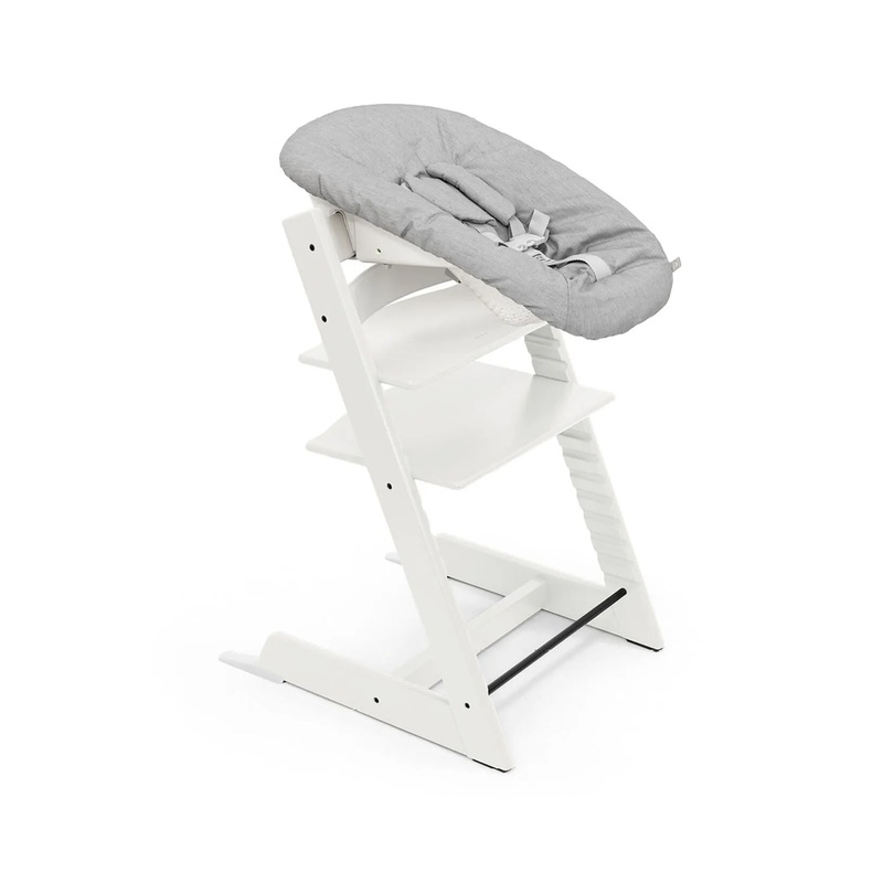 Stokke Tripp Trapp High Chair and Newborn Set Bundle, White