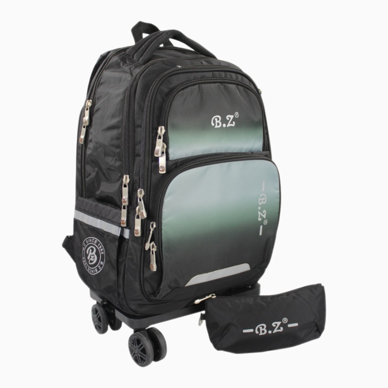 Black School Set – 20 Inches (Trolley Bag + Pencil Case)