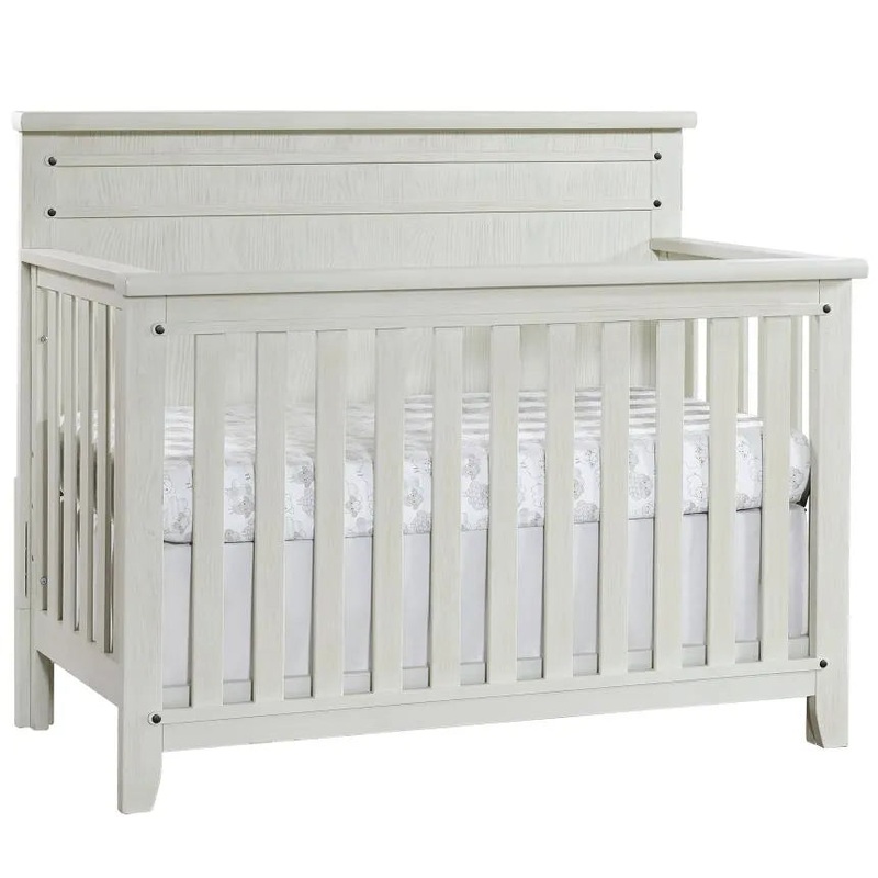 Ellison 4-in-1 Convertible Crib – Rustic White
