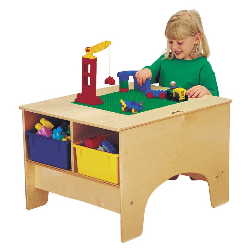 Jonti-Craft KYDZ Building Table – Duplo Compatible – without Tubs