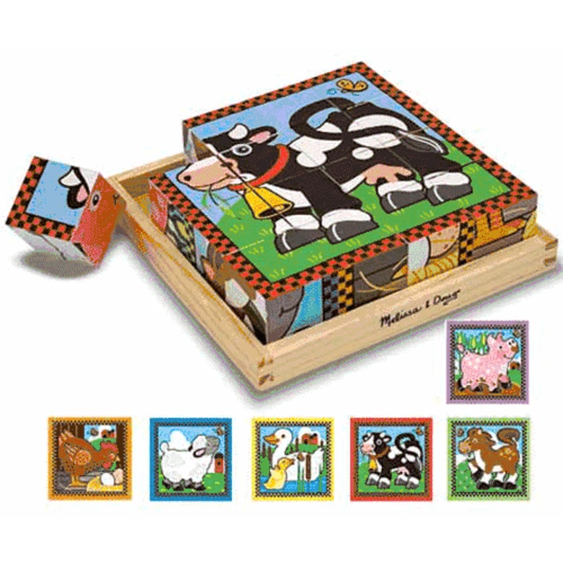 Melissa & Doug Farm Cube Puzzle