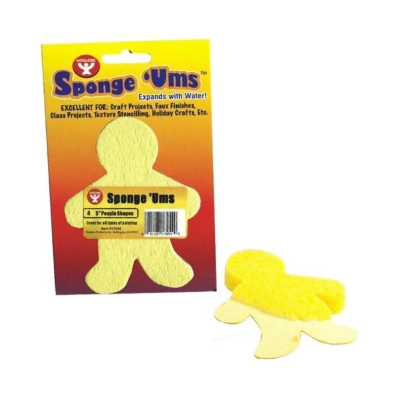 Sponge ‘Ums Compressed Sponges (6″ People)