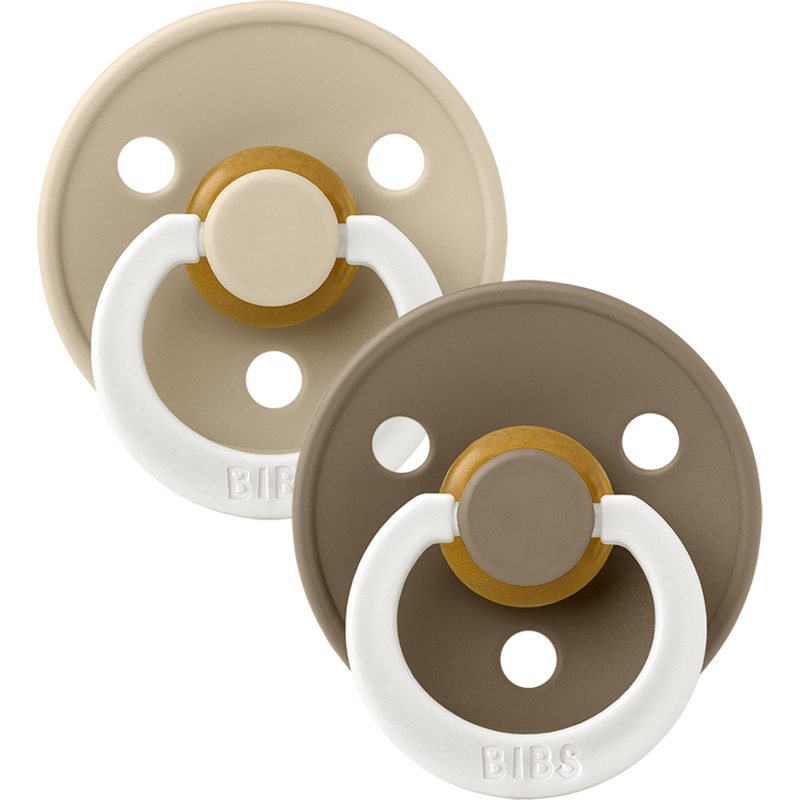 BIBS Colour Glow 2-Pack | Vanilla/Dark Oak