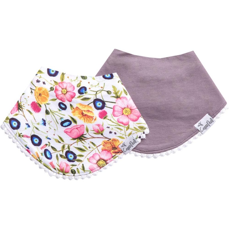 Copper Pearl Fashion Trimmed Bib Set | Isabella