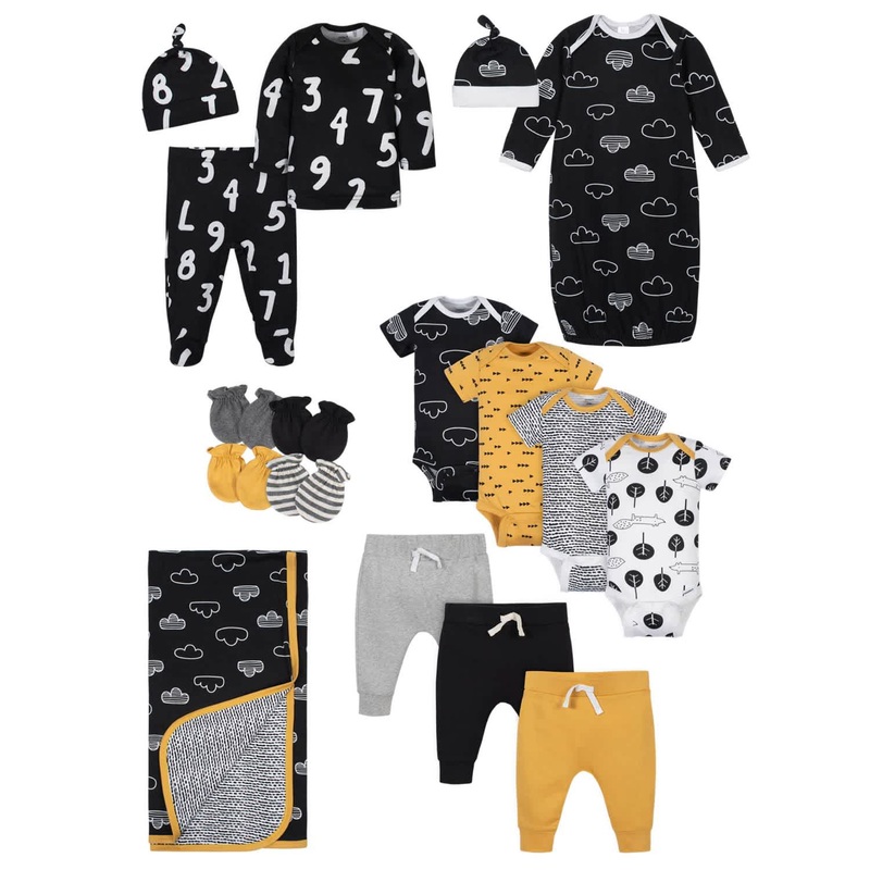 Gerber 17-Piece Baby Boys’ Nature Gift Set