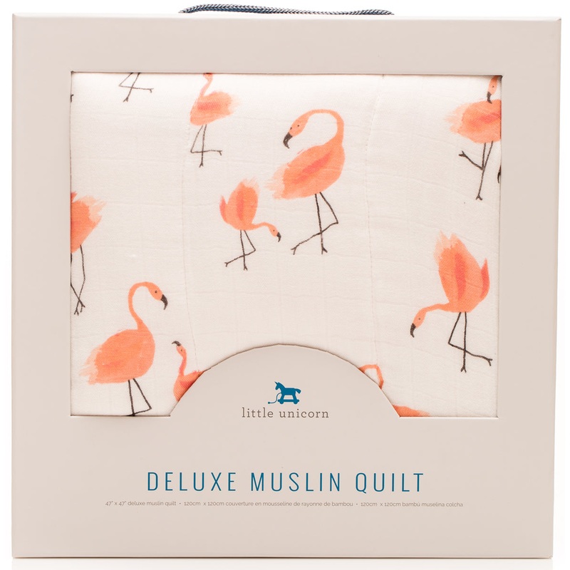 Little Unicorn Deluxe Muslin Quilt – Pink Ladies