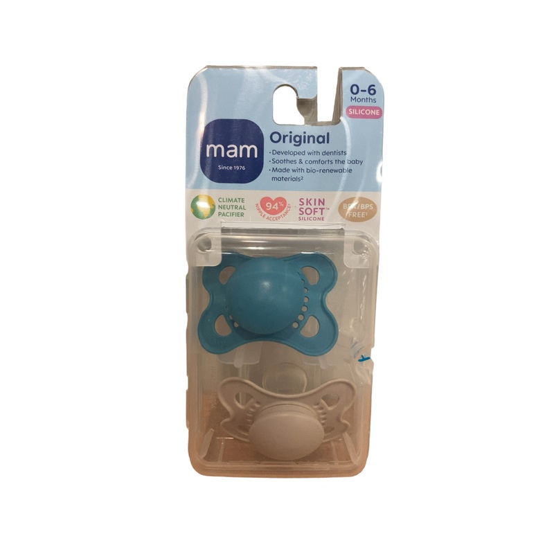 MAM Original Newborn Pacifier 2 Pack, Original Matte