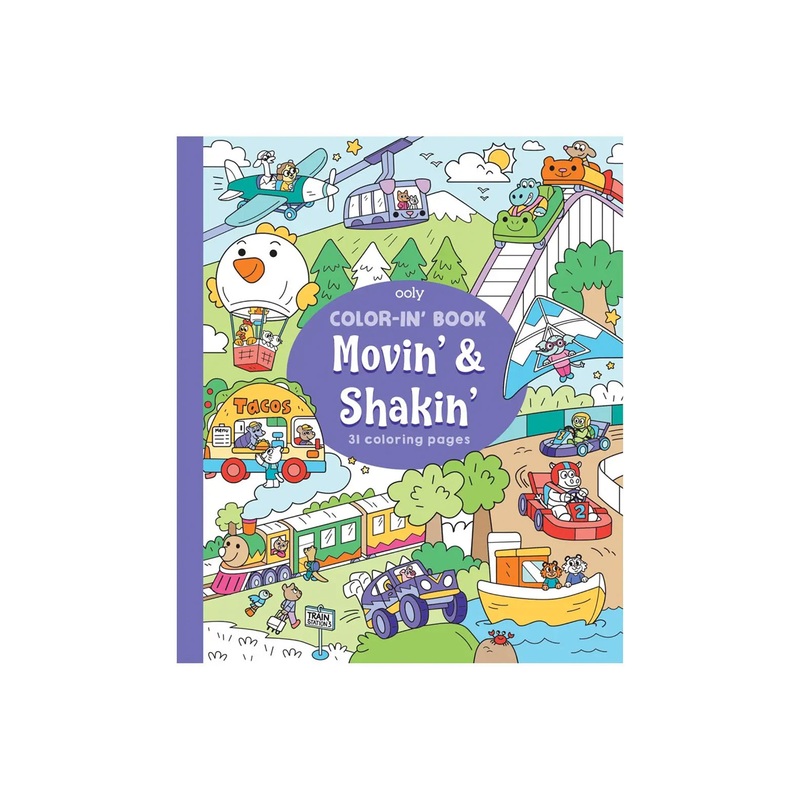 Ooly Movin’ & Shakin’ Coloring Book