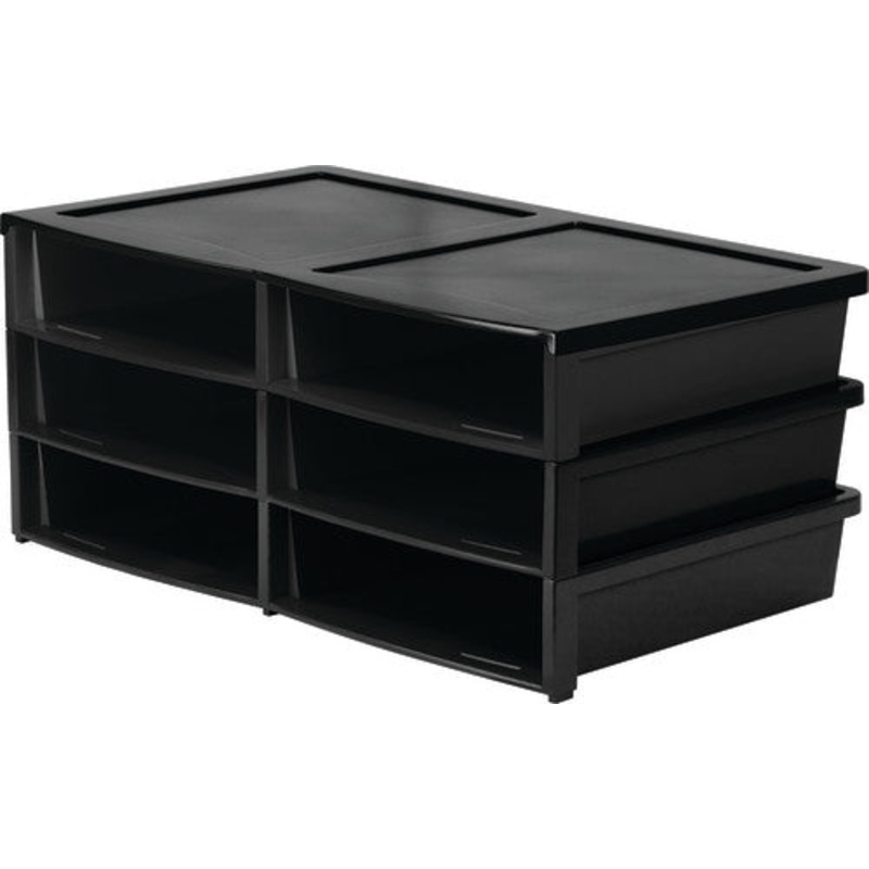 Quick Stack Letter Paper Sorter, Black