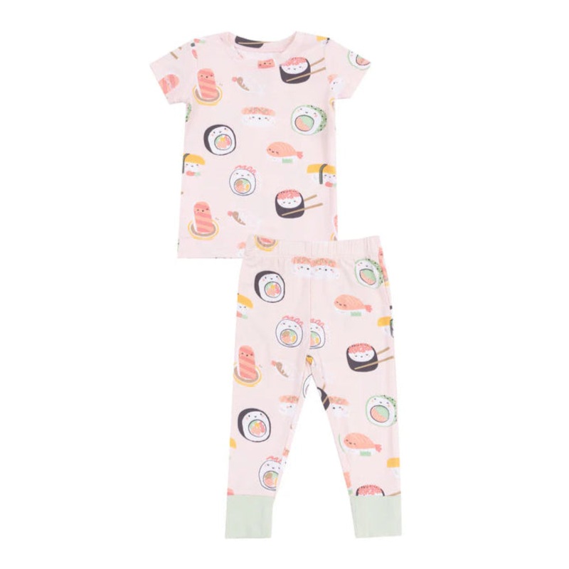 Sushi Short Sleeve Pink Loungewear Set