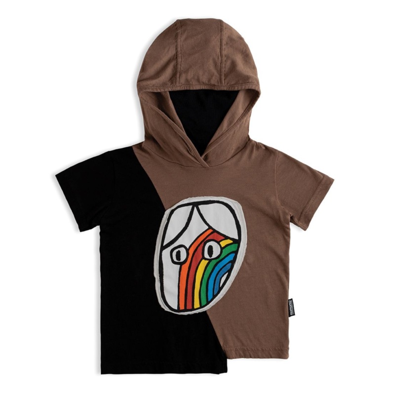 Rainbow Dude Ninja T-Shirt – Black/Brown