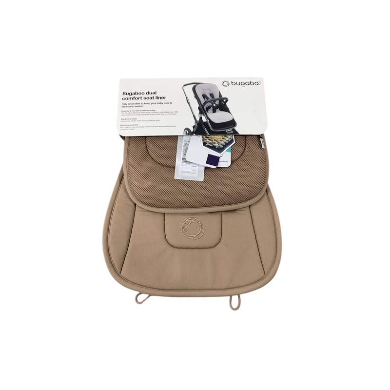 Bugaboo Dual Comfort Seat Liner, Dune Taupe