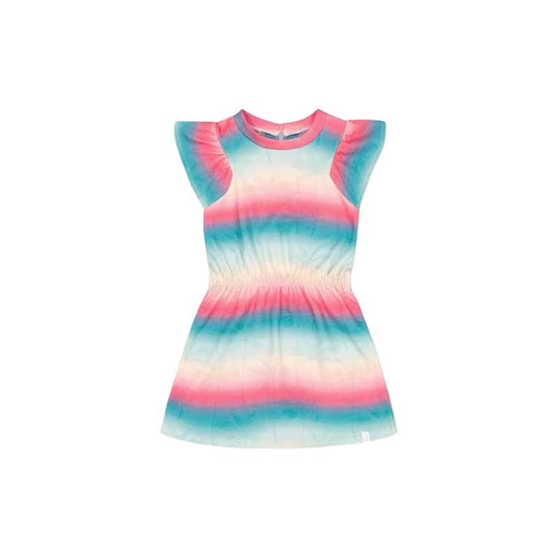 Deux Par Deux French Terry Dress – Tie Dye Waves
