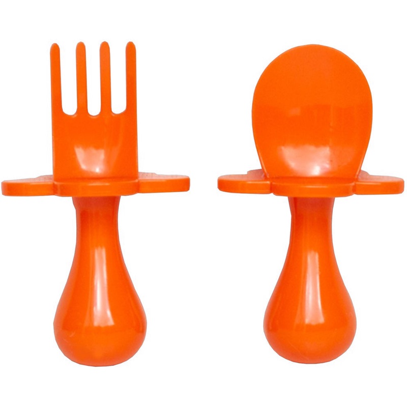Grabease First Self Feeding Utensil Set – Orange