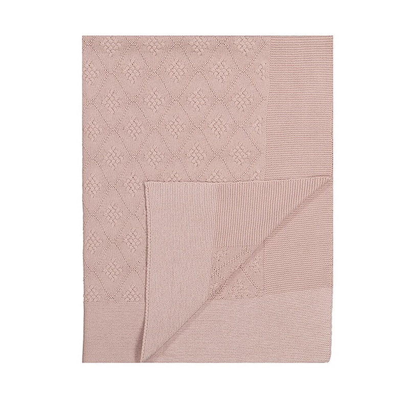 Knit Blanket – Sugar Pink